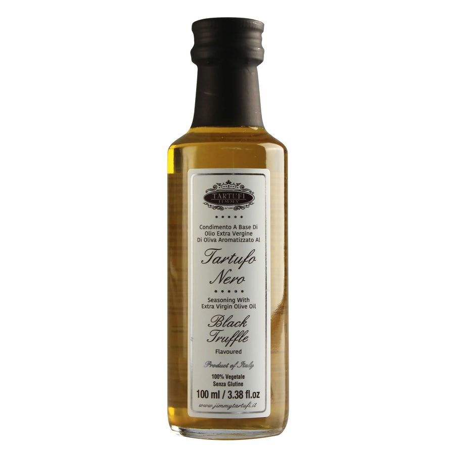 Black Truffle Olive Oil 100ml bottle, rich, aromatic infusion for gourmet cooking