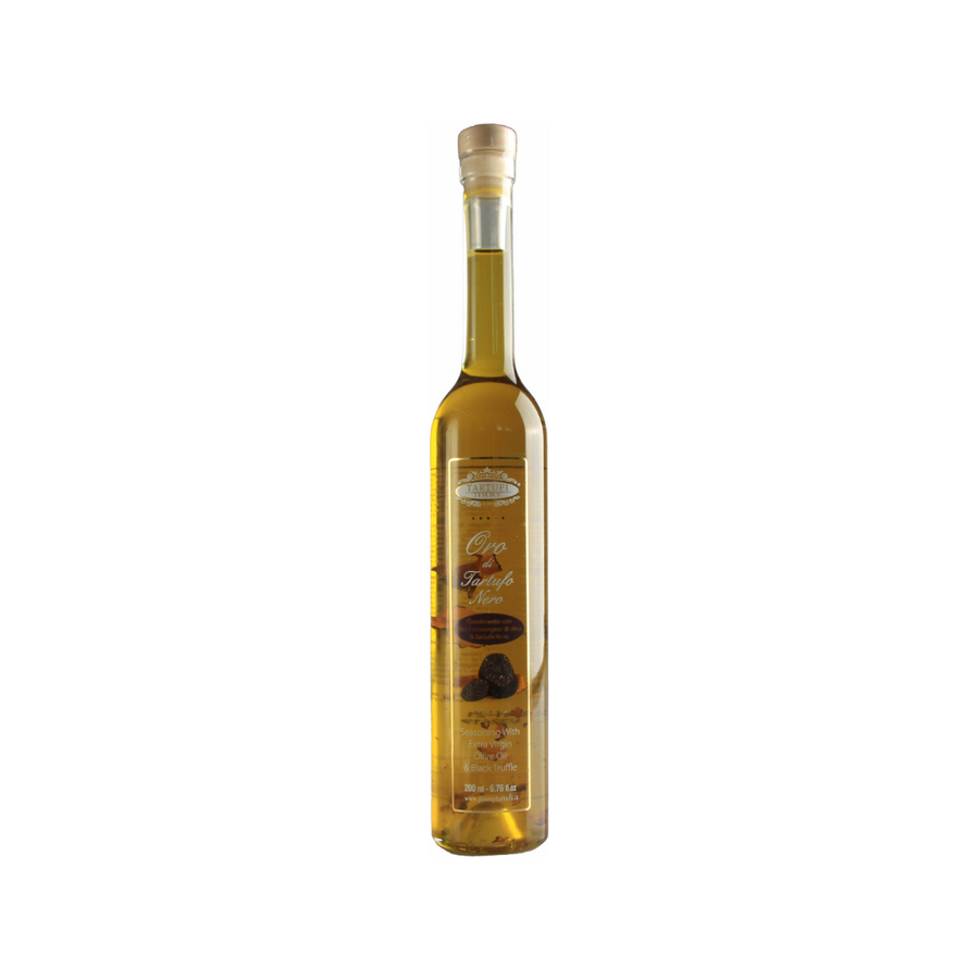 Black Truffle Oil 200ml – Made with Premium Extra Virgin Olive Oil and Real Black Truffle Pieces